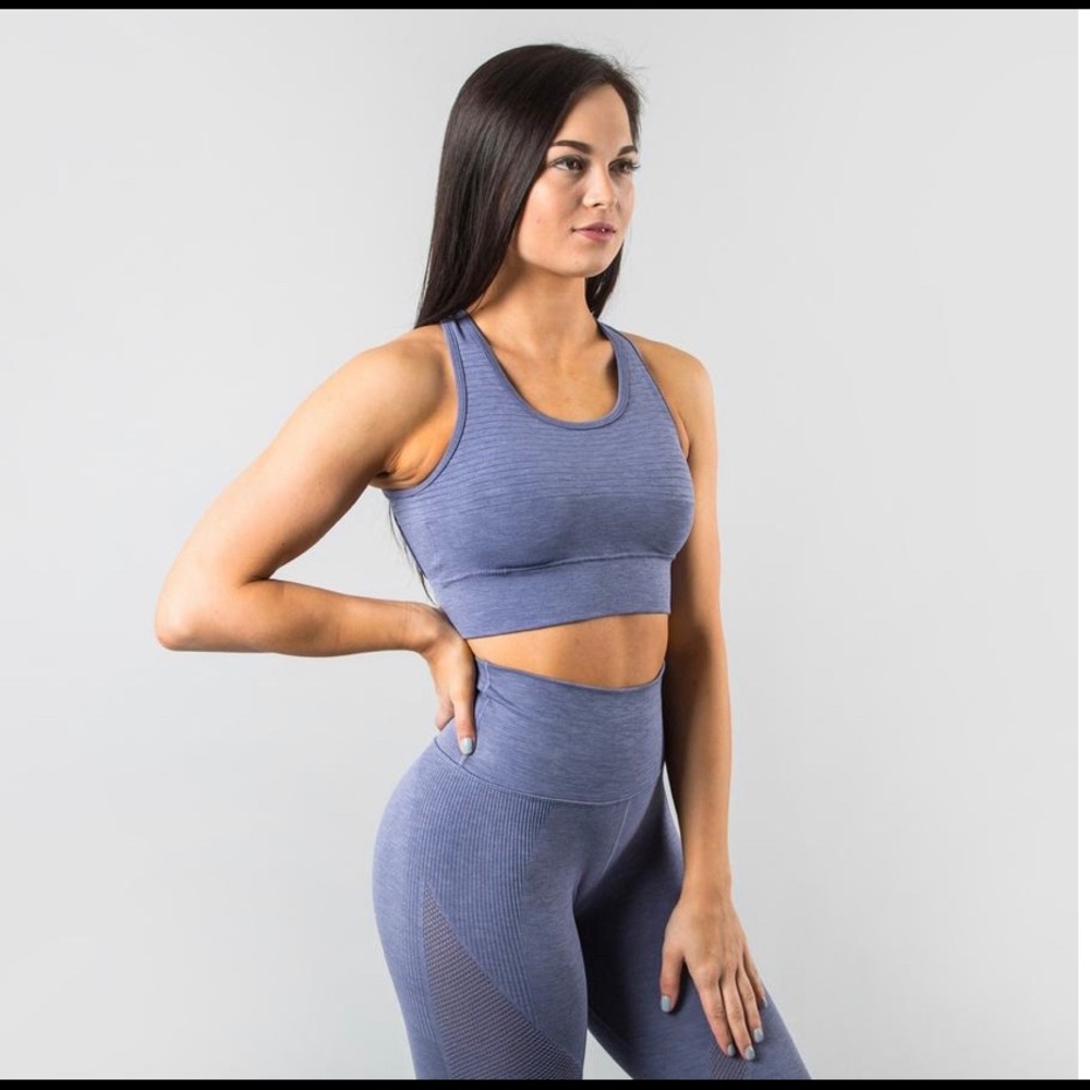 Alphalete Vault Bra in French Blue